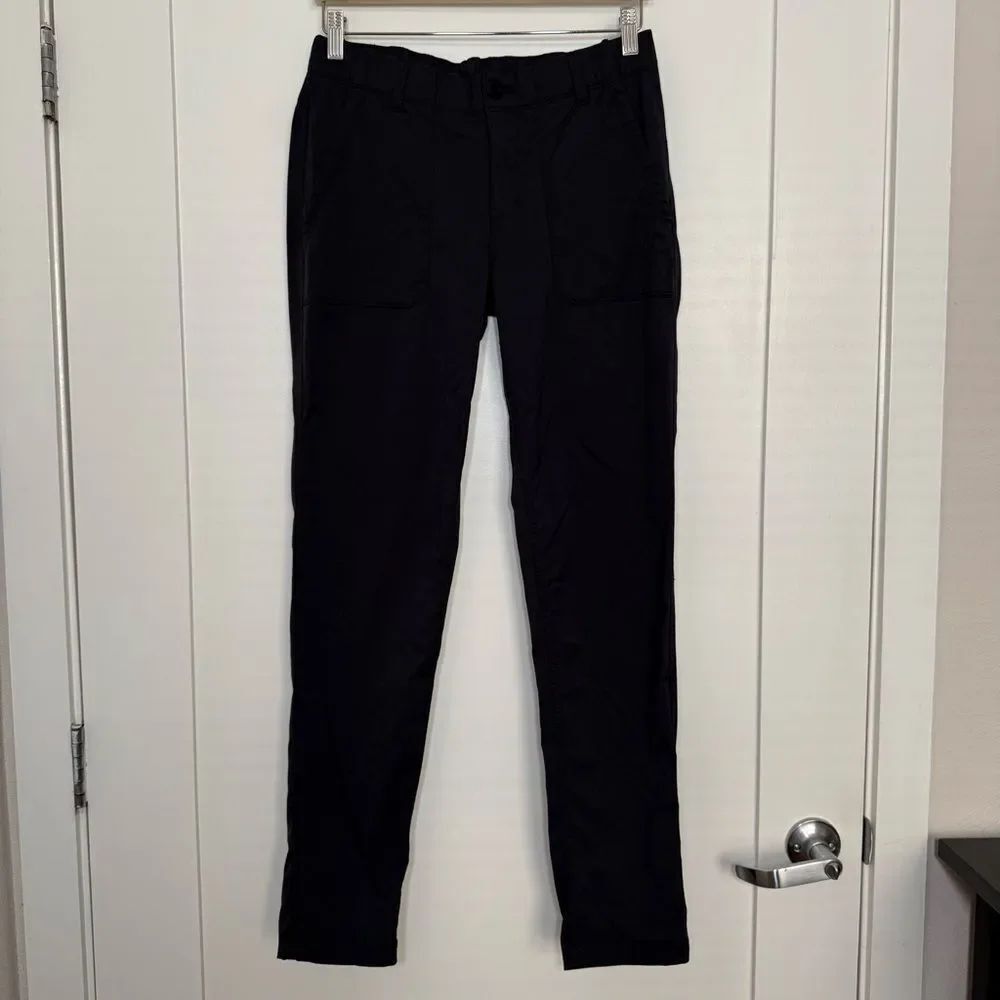 REI Pants Womens Sz 6 Black Regular Fit Straight Leg Outdoor Hiking Stretch